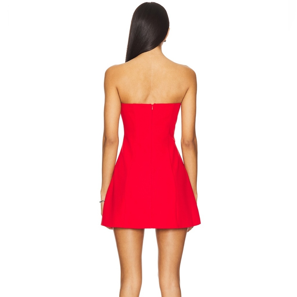 Superdown Red Strapless Dress - image 3